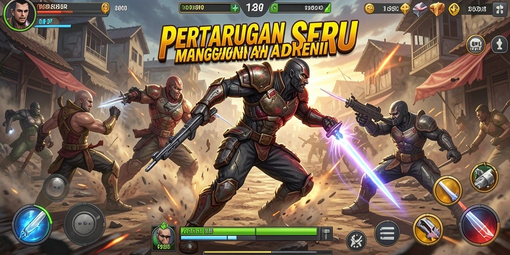 Gameplay seru pertarungan di 888R dengan karakter menakjubkan.