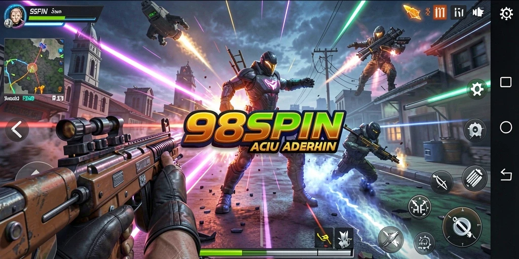 Tampilan gameplay seru dari 98SPIN saat beraksi.