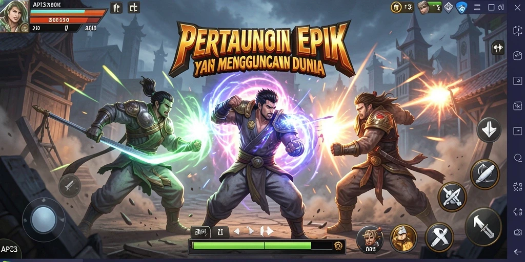 Gameplay seru dengan pertarungan epik di API33.