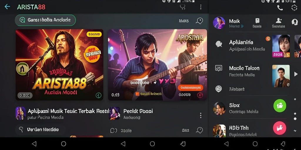 Tampilan gameplay menarik dalam ARISTA88 dengan tantangan musik seru.