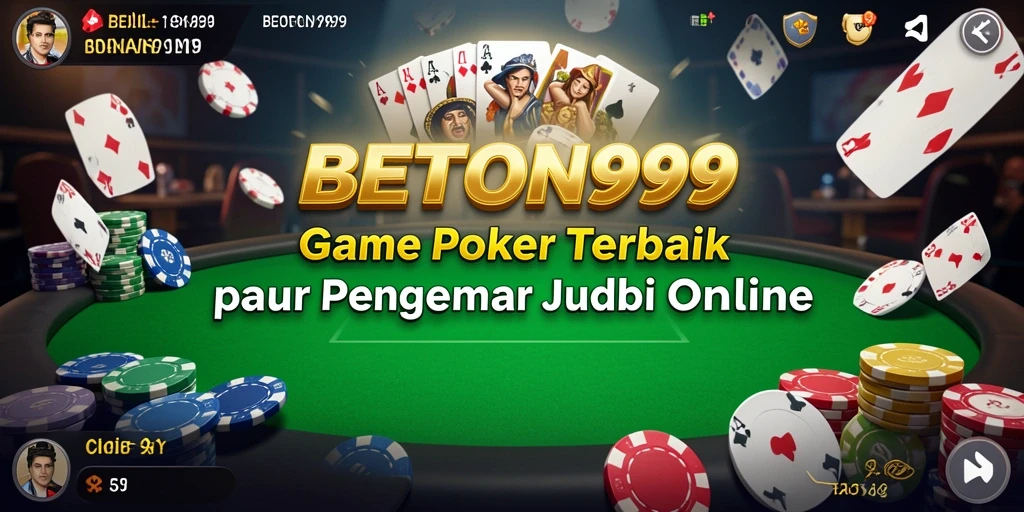 Tampilan gameplay seru dari aplikasi poker BETON999.