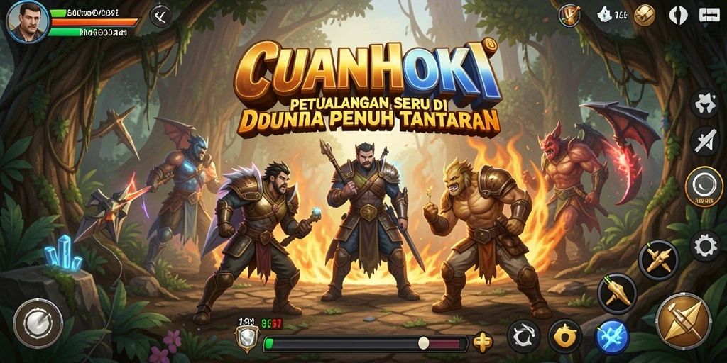 Gameplay menarik di dunia petualangan CUANHOKI.