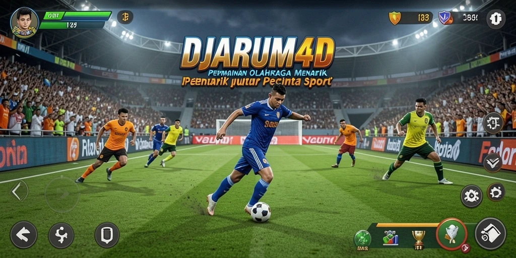 Screenshot gameplay DJARUM4D menunjukkan pertandingan seru antar pemain.