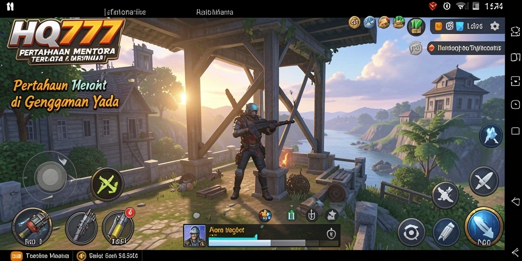 Gameplay Tower Defense yang seru dan strategis di HQ777.