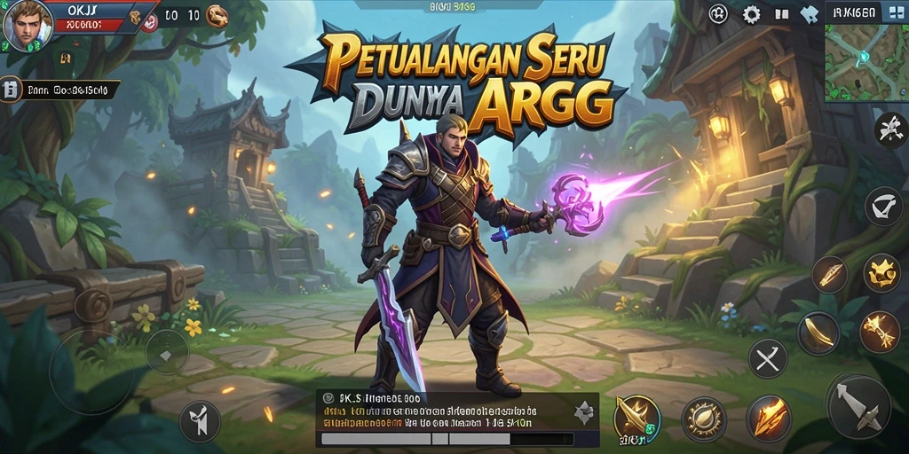 Tampilan gameplay seru dalam OKJK dengan grafis menawan.