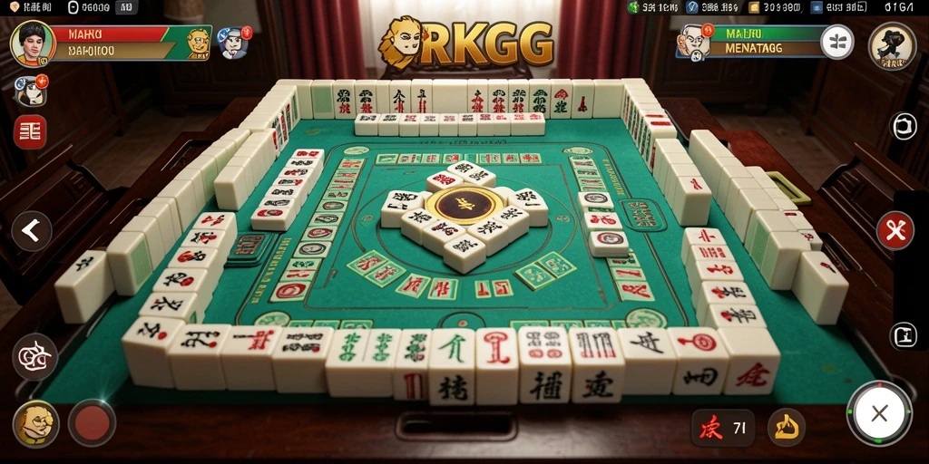 Screenshot RKGG menampilkan gameplay Mahjong yang seru dan interaktif.