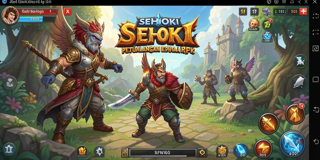 Tampilan gameplay SEHOKI yang menakjubkan di dunia RPG.