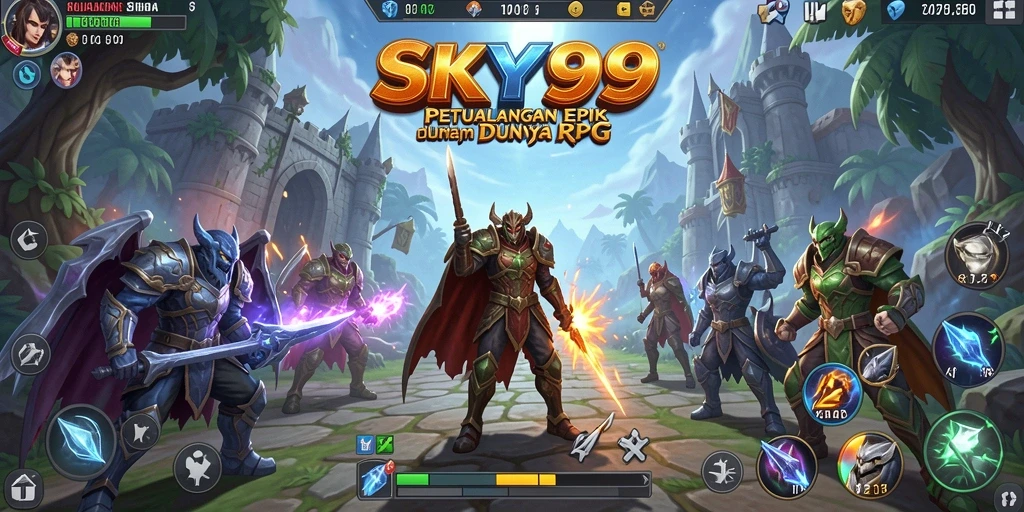 Tangkapan layar menunjukkan aksi pertarungan yang mendebarkan di <strong>SKY99</strong>.