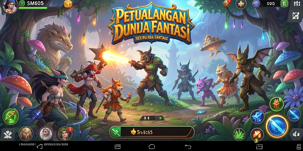 Gameplay menantang dalam dunia petualangan SM605.